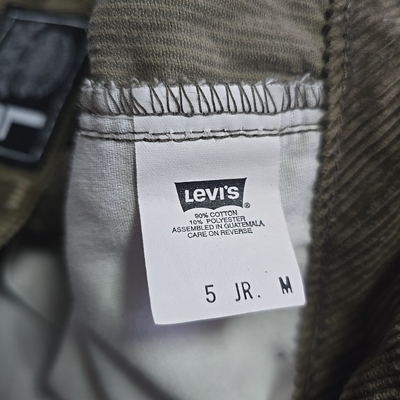 Vintage 90s Levi's White Tab Brown Corduroy Flair / Boot Cut  Jeans Size 5 Jr - Picture 7 of 8